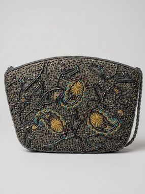 Vintage Beaded Evening Clutch Bag Excellent Condition